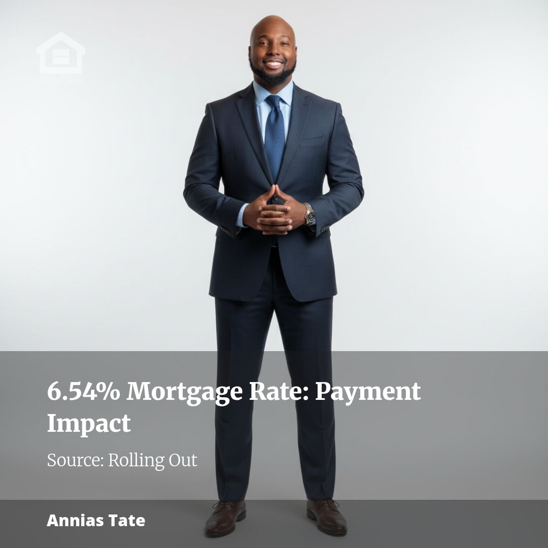 What today’s 6.54% mortgage rate means for your payment?